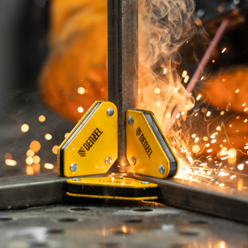 Набор из 4 магнитных фиксаторов для сварочных работ Denzel по ценам производителя в Челябинске с доставкой по всей России