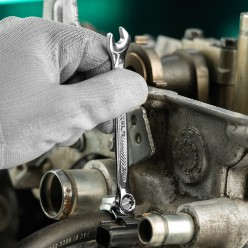 Ключ комбинированный, 7 мм, CrV, антислип Stels по ценам производителя в Челябинске с доставкой по всей России