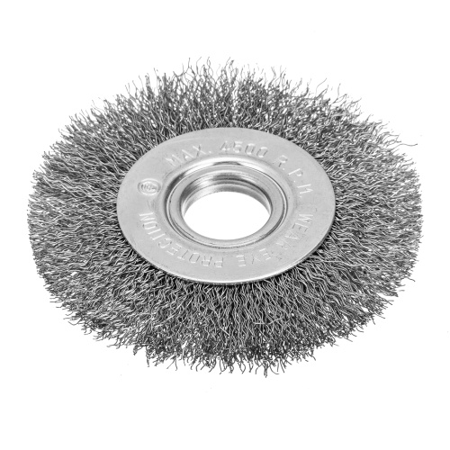 Щетка для УШМ, 100 мм, посадка 22.2 мм, плоская, витая проволока 0.3 мм Сибртех по ценам производителя в Челябинске с доставкой по всей России