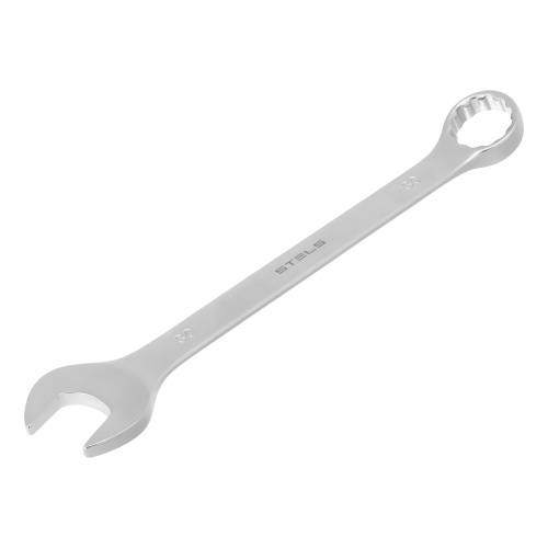 Ключ комбинированный, 30 мм, CrV, матовый хром Stels по ценам производителя в Челябинске с доставкой по всей России