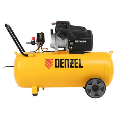 Компрессор воздушный DKV2200/100, Х-PRO 2.2 кВт, 400 л/мин, 100л Denzel по ценам производителя в Челябинске с доставкой по всей России