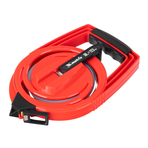 Рулетка геодезическая, 50 м х 12,5 мм, металлическая лента, закрытый корпус Matrix по ценам производителя в Челябинске с доставкой по всей России