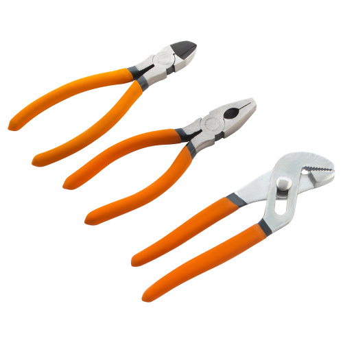 Набор губцевого инструмента №2, 3 предмета: плоскогубцы, бокорезы, клещи переставные Sparta по ценам производителя в Челябинске с доставкой по всей России