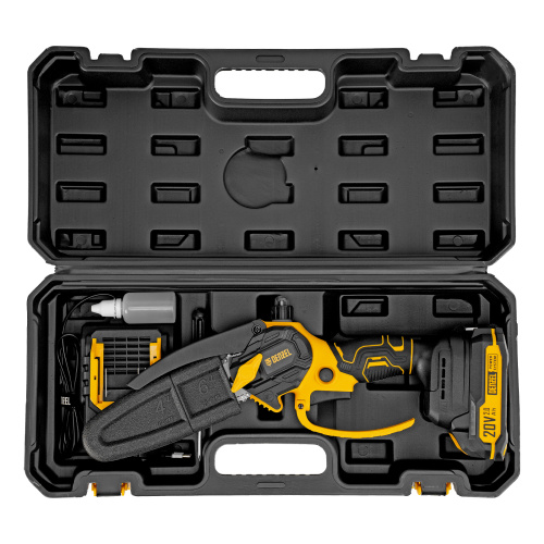 Цепная мини-пила аккумуляторная бесщет., CCS-150, шина 150 мм, Li-Ion, 20 В Denzel по ценам производителя в Челябинске с доставкой по всей России