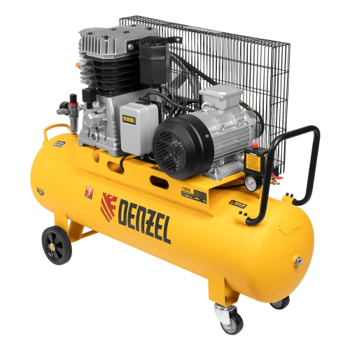 Компрессор воздушный, ременный привод BCI4000-T/100, 4.0 кВт, 100 литров, 690 л/мин Denzel по ценам производителя в Челябинске с доставкой по всей России