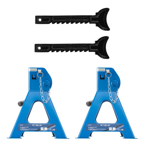Подставки под автомобиль регулируемые, 3 т, H подъема 280-430 мм, 2 шт, Stels по ценам производителя в Челябинске с доставкой по всей России