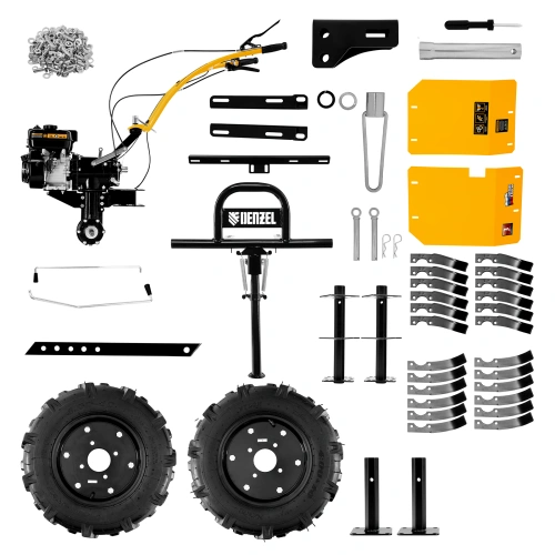 Мотоблок DPT-270X, 7 л.с, дисковое сцепление, ширина 90 см, глубина 35 см, фрез 3 х 4, ВОМ, передачи 2В/1Н Denzel по ценам производителя в Челябинске с доставкой по всей России