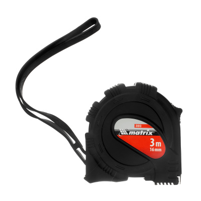 Рулетка Black,3 м х 16 мм,обрезиненный корпус Matrix по ценам производителя в Челябинске с доставкой по всей России