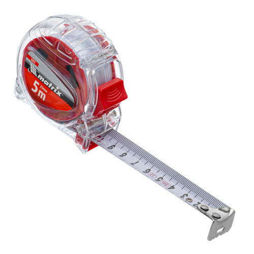 Рулетка Crystal,5 м х 25 мм,корпус из поликарбоната Matrix по ценам производителя в Челябинске с доставкой по всей России