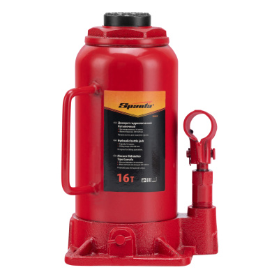 Домкрат гидравлический бутылочный, 16 т, h подъема 220-420 мм Sparta купить в Москве с доставкой по всей России | ProtosMarket.ru