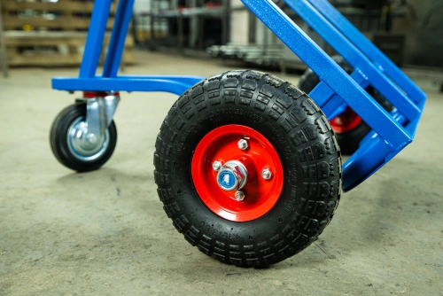 Тележка для газовых баллонов TOR ГБ-2, 2 баллона (250 пневмо колеса + 160 поворотное) по ценам производителя в Челябинске с доставкой по всей России