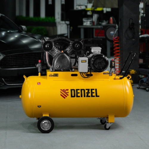 Компрессор воздушный рем. привод BCV 5500-T/270, 5,5 кВт, 270 литров, 850 л/мин Denzel по ценам производителя в Челябинске с доставкой по всей России