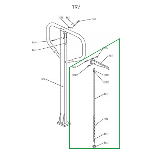 Тяга цепная в сборе для ручки TRV по ценам производителя в Челябинске с доставкой по всей России