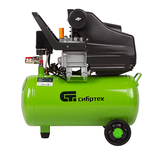 Компрессор воздушный КК-1500/24, 1.5 кВт, 198 л/мин, 24 л, прямой привод, масляный Сибртех по ценам производителя в Челябинске с доставкой по всей России