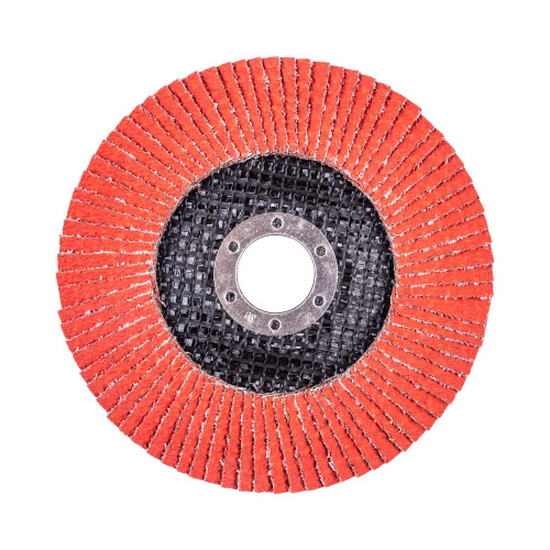 Круг лепестковый с керамическим абразивом для шлифования по нержавеющей стали FTL Everest 27 125 х 22,2 мм P40 по ценам производителя в Челябинске с доставкой по всей России