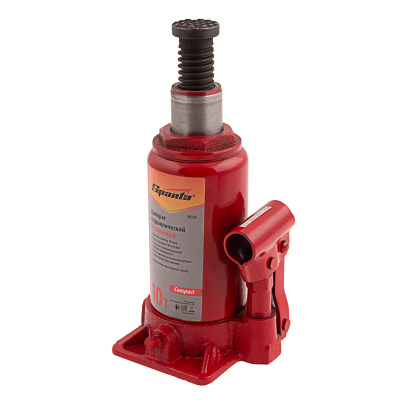 Домкрат гидравлический бутылочный 10 т, h подъема 190-370 мм Sparta Compact купить в Москве с доставкой по всей России | ProtosMarket.ru