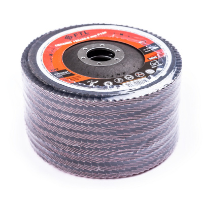 Круг лепестковый с керамическим абразивом для шлифования по нержавеющей стали FTL Everest 29 125 х 22,2 мм P120 купить в Москве с доставкой по всей России | ProtosMarket.ru