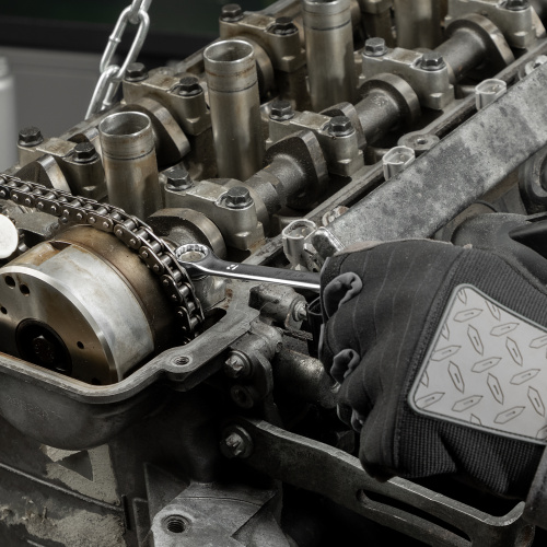 Набор ключей комбинированных 6-22 мм, 12 шт, CrV, матовый хром Stels по ценам производителя в Челябинске с доставкой по всей России