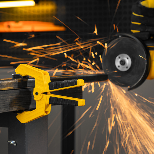 Струбцина клещеобразная, усиленная 65 х 50 мм, двухкомпонентные рукоятки Denzel по ценам производителя в Челябинске с доставкой по всей России