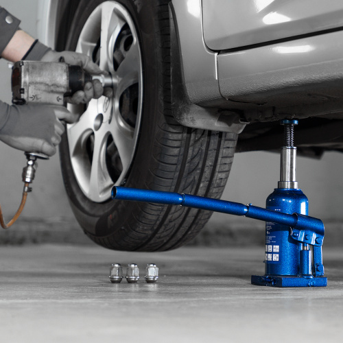 Домкрат гидравлический бутылочный телескопический, 4 т, H подъема 170-420 мм Stels по ценам производителя в Челябинске с доставкой по всей России