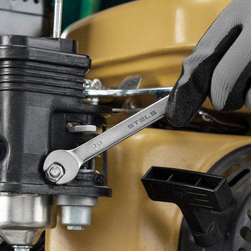 Набор ключей комбинированных, 8-19 мм, 8 шт, CrV, матовый хром Stels по ценам производителя в Челябинске с доставкой по всей России