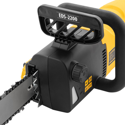 Пила цепная электрическая EDS-2200, 2.2 кВт,продольная, шина 45 см, шаг 3/8, паз 1.3 мм, 62 звена Denzel по ценам производителя в Челябинске с доставкой по всей России