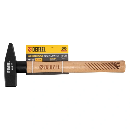 Молоток слесарный, 600 г, кованый квадратный боек, буковая рукоятка Denzel по ценам производителя в Челябинске с доставкой по всей России