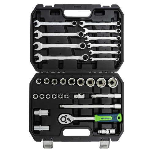 Набор инструментов, 1/2", пластиковый кейс, 32 предмета// Сибртех по ценам производителя в Челябинске с доставкой по всей России