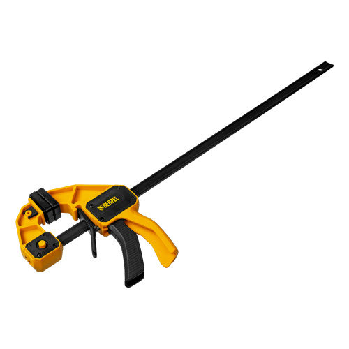 Струбцина F-образная, быстрозажимная, 450 х 80 мм, усиленный нейлоновый корпус Denzel по ценам производителя в Челябинске с доставкой по всей России