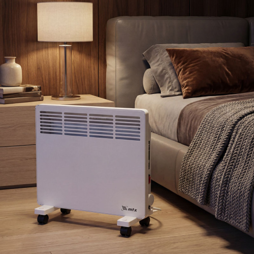 Конвектор электрический КМ-1000.1, 230 В, 1000 Вт, X-образный нагреватель, колеса, термостат MTX по ценам производителя в Челябинске с доставкой по всей России