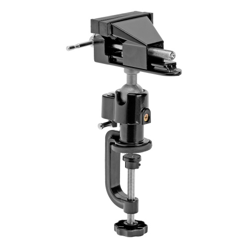 Тиски настольные, многофункциональные, сменная насадка, хомут для дрели, шарнирный механизм, 70 мм Matrix по ценам производителя в Челябинске с доставкой по всей России