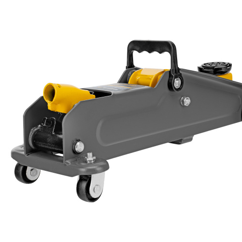 Домкрат гидравлический подкатной, 2 т, 135-385 мм, в пласт. кейсе Denzel по ценам производителя в Челябинске с доставкой по всей России