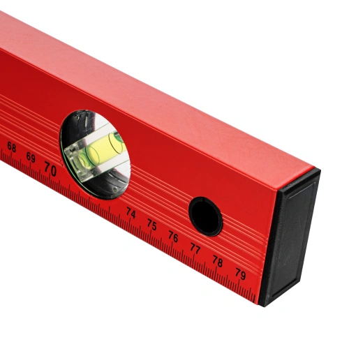 Уровень алюминиевый, 800 мм, 3 глазка, красный, линейка Matrix по ценам производителя в Челябинске с доставкой по всей России