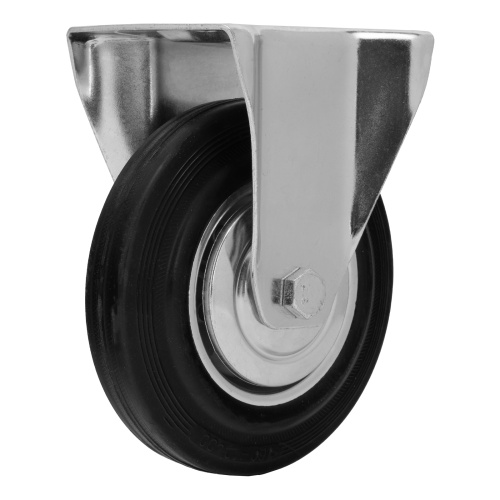 Колесо неповоротное D 160 мм, крепление  платформенное Сибртех по ценам производителя в Челябинске с доставкой по всей России