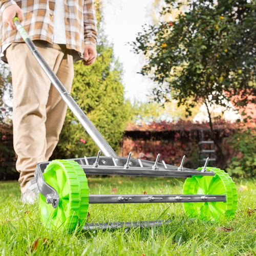 Аэратор газонный, 440 х 1400 мм, стальной черенок, Palisad по ценам производителя в Челябинске с доставкой по всей России