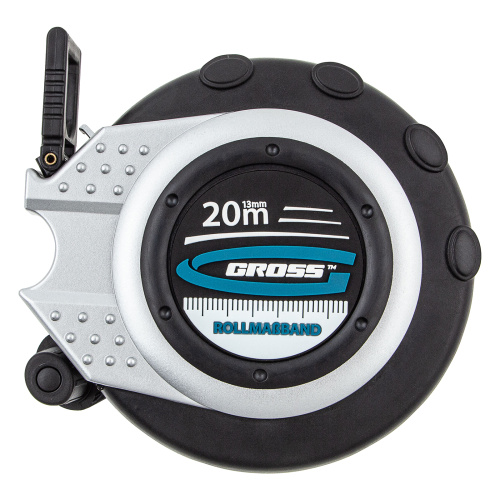 Рулетка геодезическая 20 м х 13 мм, закрытый корпус, металлическая лента, нейлон Gross по ценам производителя в Челябинске с доставкой по всей России