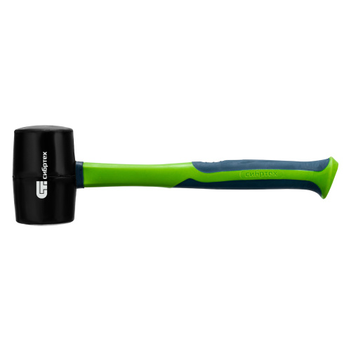 Киянка резиновая, 680 г, черная резина, фибергласовая рукоятка Сибртех по ценам производителя в Челябинске с доставкой по всей России