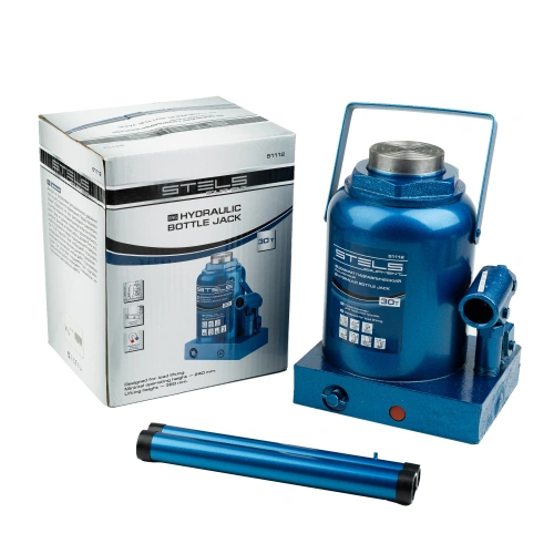 Домкрат гидравлический бутылочный, 30 т, H подъема 240-370 мм Stels по ценам производителя в Челябинске с доставкой по всей России