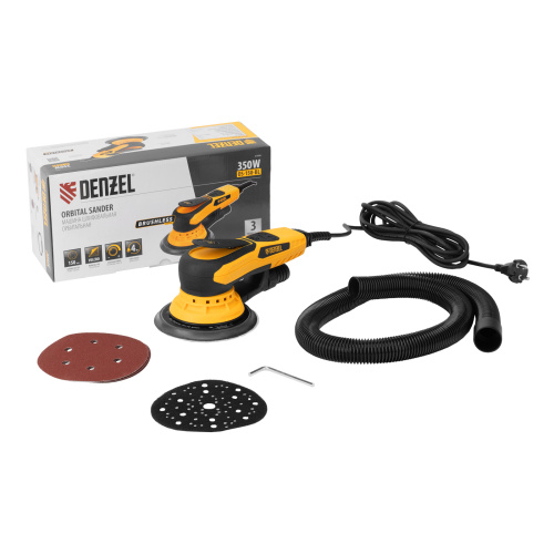 Машина шлифовальная орбитальная бесщет OS-150-BL, 350 Вт, 4000-10000 об/мин Denzel по ценам производителя в Челябинске с доставкой по всей России