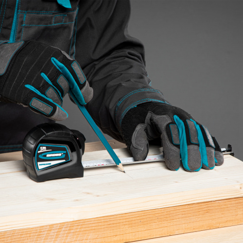 Рулетка "Doppelhaken",5 м x 25 мм,двухсторонний зацеп,Нейлон,двусторонняя шкала,автоматическая фиксация Gross по ценам производителя в Челябинске с доставкой по всей России