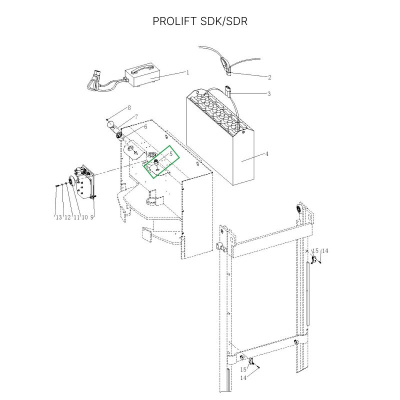 Замок включения питания для штабелеров SDR 1536/1545S/1645/1656/2036/2045, SDK, для тележек SK20 по ценам производителя в Челябинске с доставкой по всей России