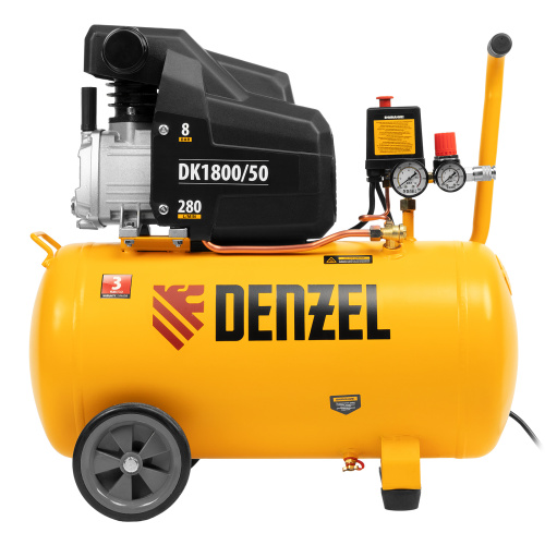 Компрессор воздушный DK1800/50, Х-PRO 1.8 кВт, 280л/мин, 50л Denzel по ценам производителя в Челябинске с доставкой по всей России