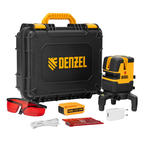 Лазерный уровень LX 05 Red, 20 м, 635 нм, аккумулятор Li 5200 mAh, резьба 5/8" Denzel по ценам производителя в Челябинске с доставкой по всей России