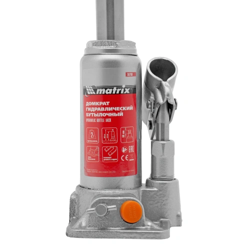 Домкрат гидравлический бутылочный, 2 т, h подъема 158-308 мм Matrix по ценам производителя в Челябинске с доставкой по всей России