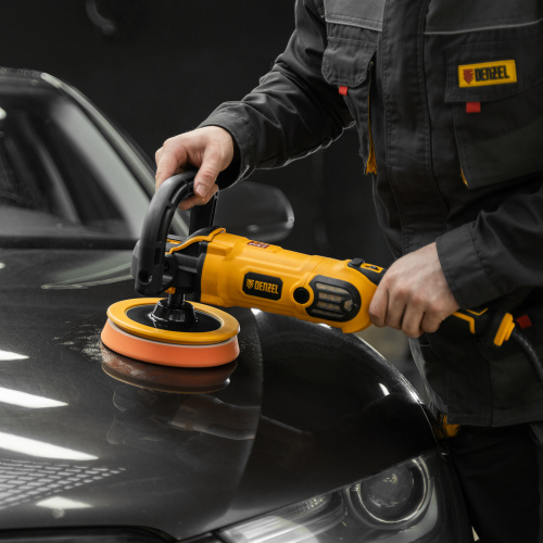 Машина полировальная CP-180, 1400 Вт, 180 мм, 0-3000 об/мин Denzel по ценам производителя в Челябинске с доставкой по всей России