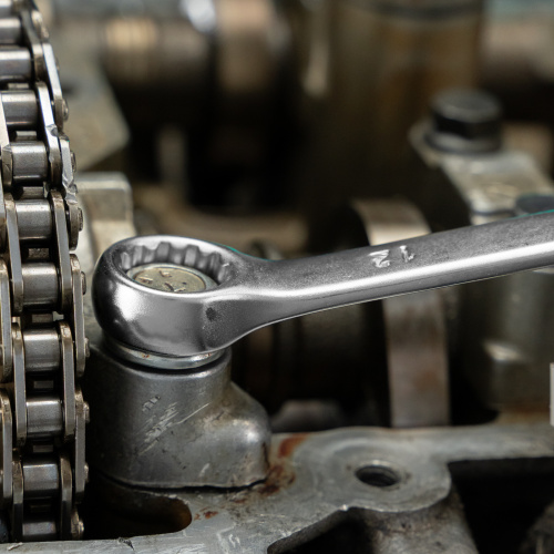 Ключ комбинированный, 12 мм, CrV, матовый хром Stels по ценам производителя в Челябинске с доставкой по всей России