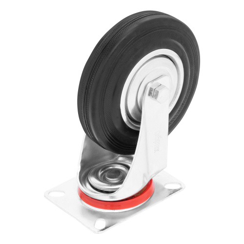 Колесо поворотное D 125 мм, крепление  платформенное Сибртех по ценам производителя в Челябинске с доставкой по всей России