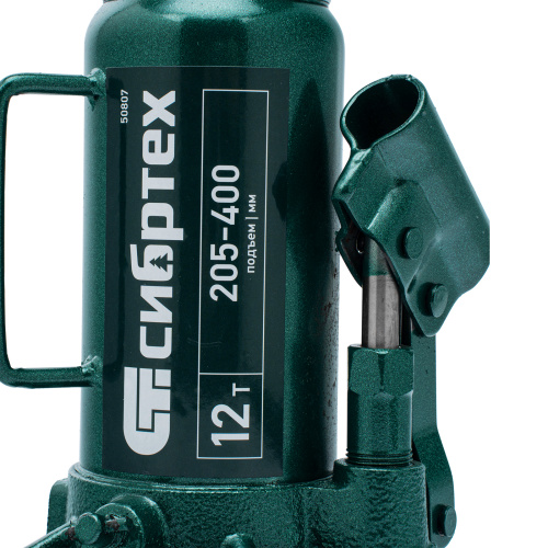 Домкрат гидравлический бутылочный, 12 т, 205-400 мм Сибртех по ценам производителя в Челябинске с доставкой по всей России