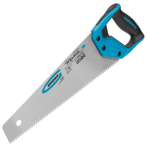 Ножовка по дереву "Piranha", 400 мм, 7-8 TPI, зуб-3D, каленый зуб, двухкомпонентная рукоятка Gross по ценам производителя в Челябинске с доставкой по всей России