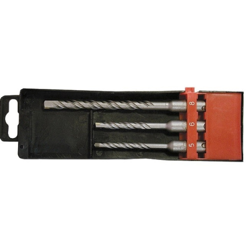 Набор буров по бетону, 5 х 110.6 х 110.8 х 160 мм, 3 шт, в пластиковой коробке, SDS Plus Matrix по ценам производителя в Челябинске с доставкой по всей России